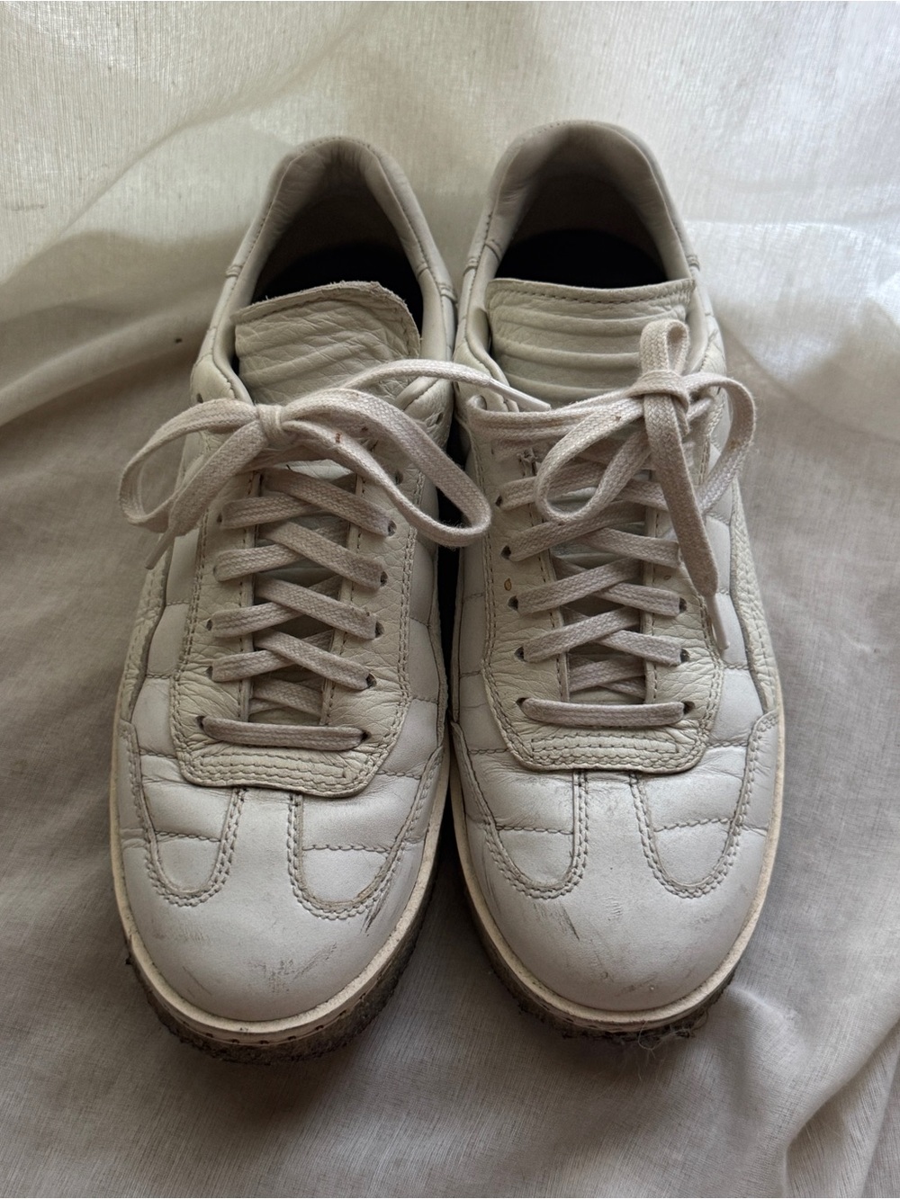 Alexander Wang Cream/White Leather Women's Sneakers